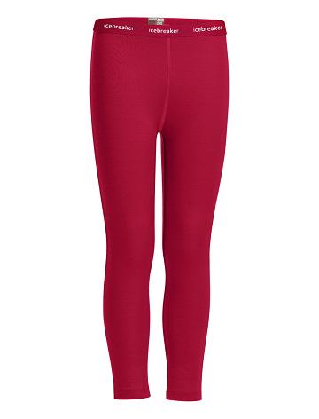 Dětské Legíny Icebreaker Merino 260 Tech Thermal Růžové | CZ 1011LISH